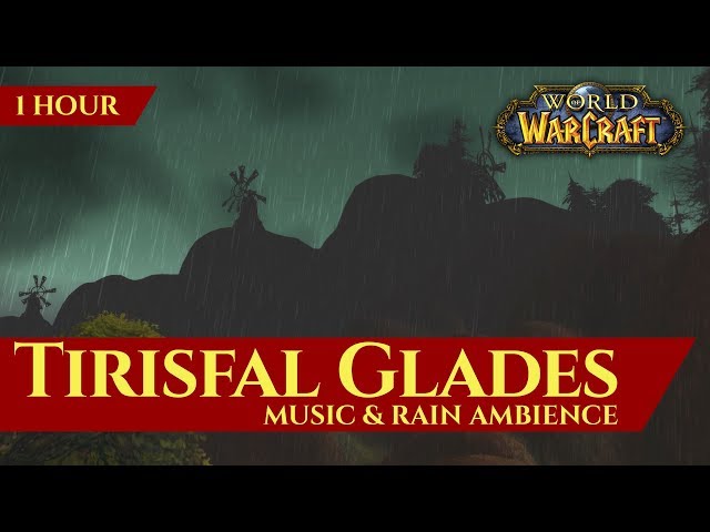 Tirisfal Glades - Music & Rain Ambience | World of Warcraft Classic