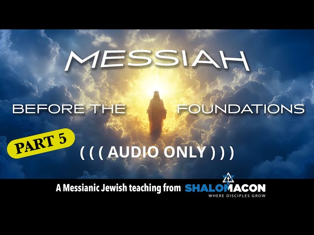 Messiah Before the Foundations , Part 5 - "Son of God"