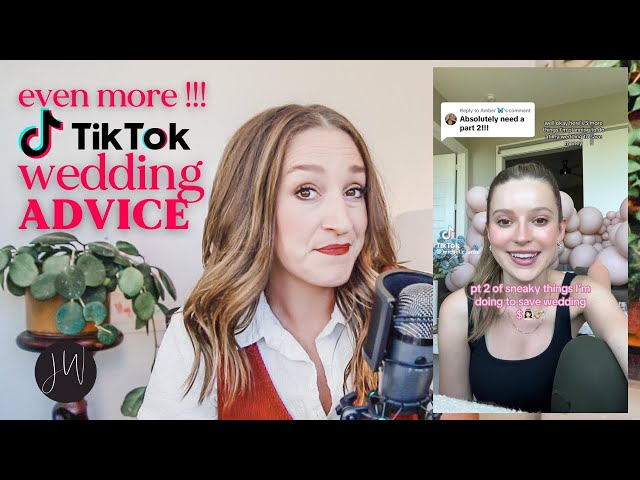 Even MORE Wedding Advice from TikTok?! | Wedding Planner REACTS