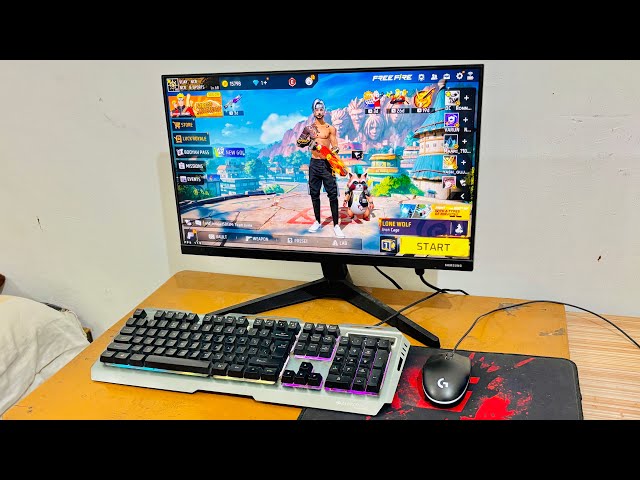 Playing Free Fire in Gaming PC 🖥️😍 RYZEN 5 5600G FREE FIRE 🔥