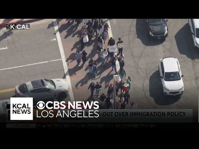 Boyle Heights high school students walk-out over immigration policy