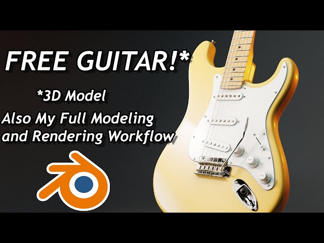 Guitar Modeling and Rendering Tutorial in Blender