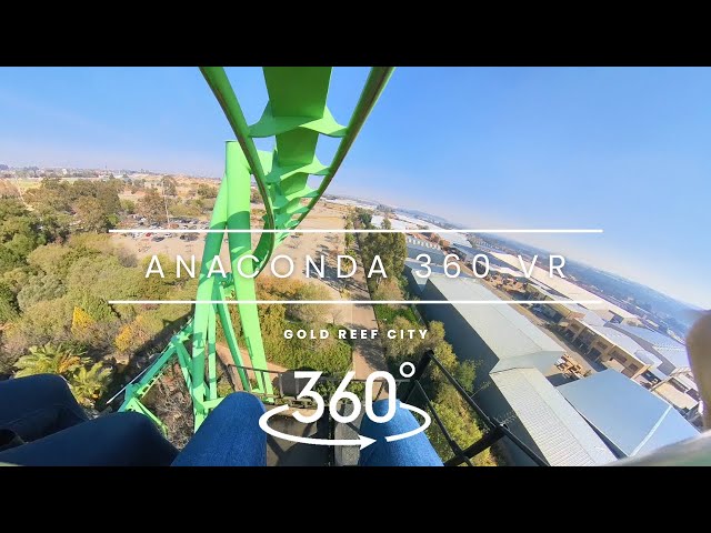 🎢 Ultimate Anaconda Rollercoaster 360 Experience | Gold Reef City | Insta 360 X3