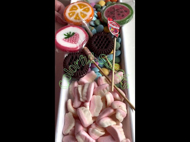 ASMR Colorful Snacks #fruit #color #best #yummy #kitchen #ceramic #candy #food #asmr #snacks #video