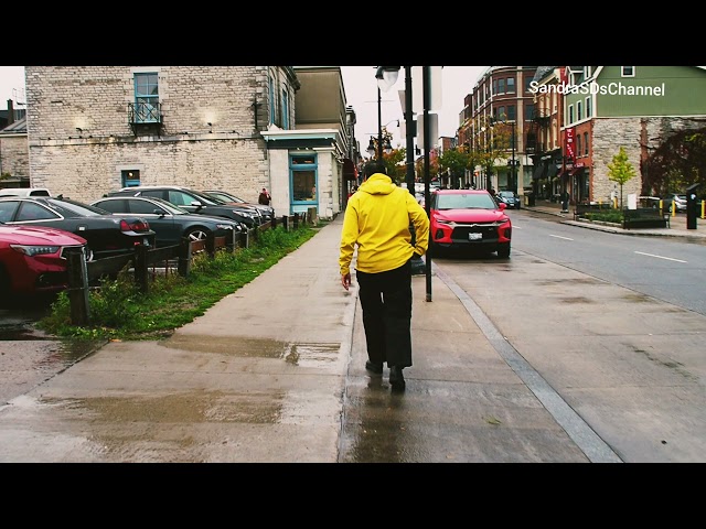 🆕🇨🇦 November Travelling:4K  Kingston Ontario. Evening Rainy.