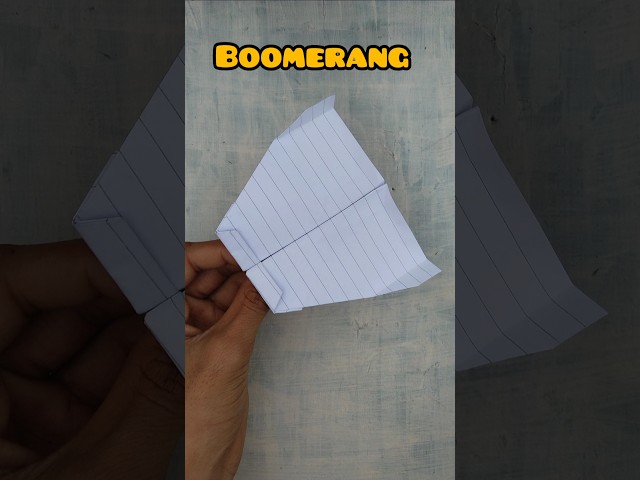 DIY Boomerang Plane: How to Make Your Own!|| How to Make a Boomerang Plane: Easy DIY Tutorial#shorts