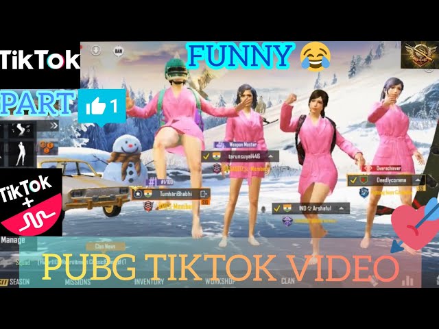 PUBG TIKTOK FUNNY MOMENTS AND FUNNY EXE VIDEO (PART 1) | PUBG TIKTOK | HYPEREDGE PUBG