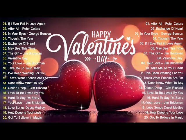 Best Old Love Songs 80's 90's 💕Best Love Songs About Falling In Love - Best Valentine's Day Songs 💕