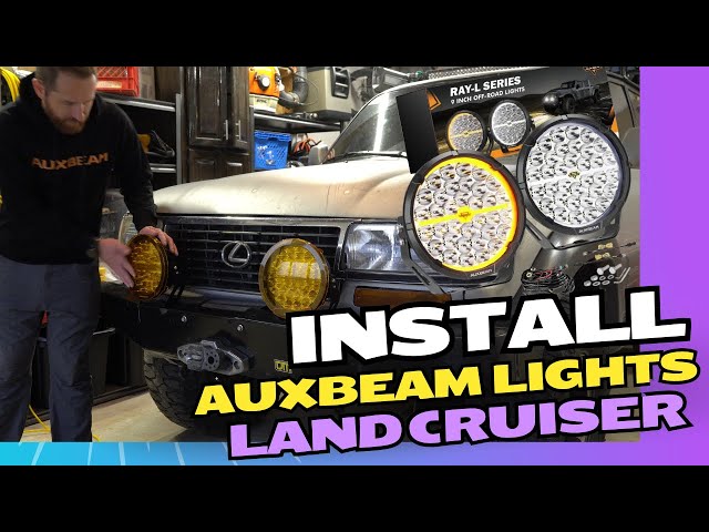 Auxbeam RAY-L Series | 9 Inch Offroad Lights Install FZJ80 Toyota Land Cruiser