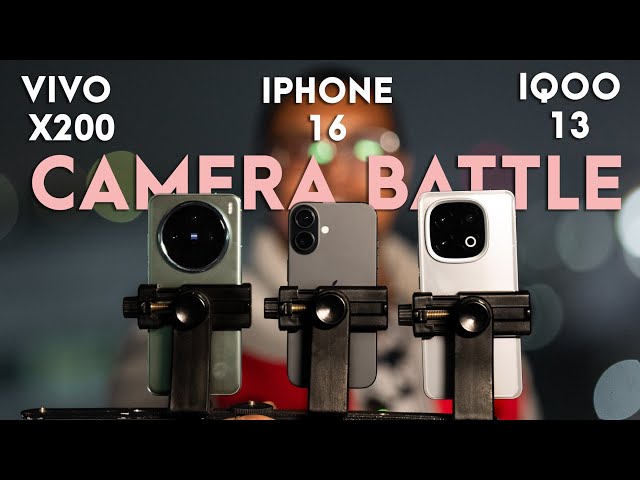 Vivo X200 vs iPhone 16 vs IQOO 13 | Camera Comparision