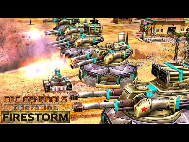 Tank General Vs Tox General (Dr Thrax)Hard Challenge - Operation Firestorm - Generals Zero Hour Mod