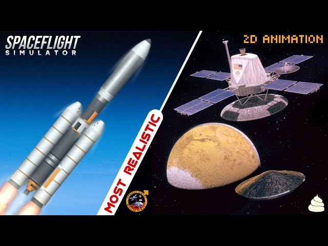 NASA''s Viking 1 Mission To Mars Launch & Landing in Spaceflight Simulator