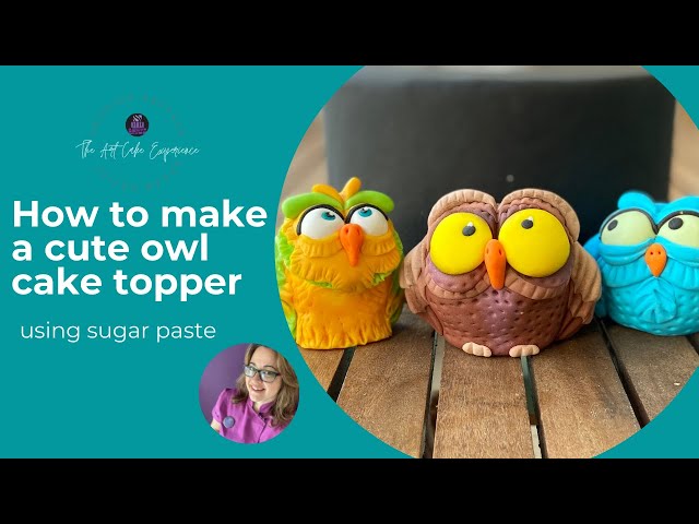 Owl Cake Topper Tutorial