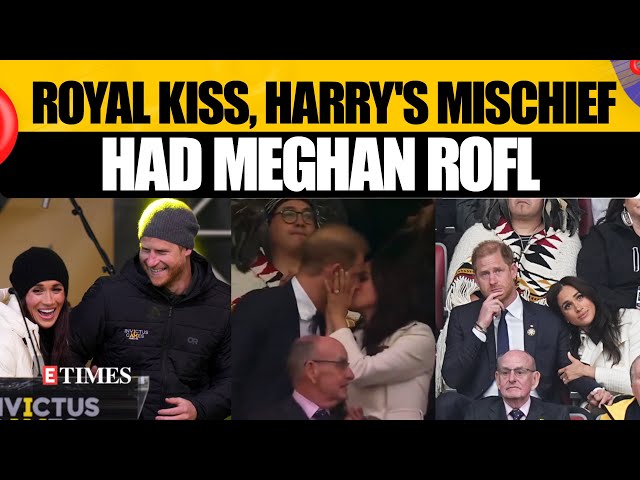 Prince Harry’s Playful Antics Leave Meghan In Fits Of Laughter; Cozy Royal Kiss At Invictus Games