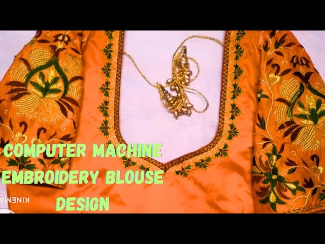 computer | machine embroidery| design blouse | DIY