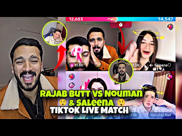 Rajab Butt Vs Nouman & Saleena The Most Chaotic TikTok Live Ever #rajabfamily #rajab #tiktoklive