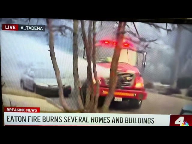 Firefighters show up in time to save some homes in Southern California