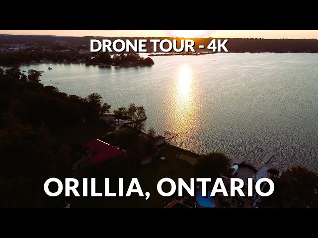 Drone Video 4K: Orillia, Ontario - an Aerial Perspective