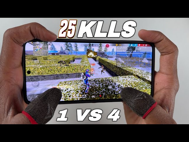 Free fire gameplay in poco x3 pro best gaming phone ever solo vs squad 25 kills