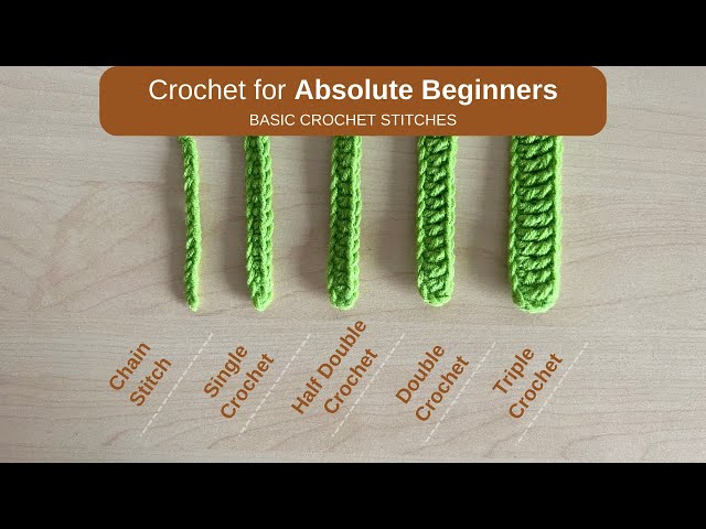 Basic Crochet Stitches For Absolute Beginners | Crochet With Hannah