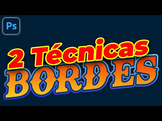 2 TECNICAS PARA CREAR BORDES EN TEXTO EN ADOBE PHOTOSHOP CC | HENRY PINEDA