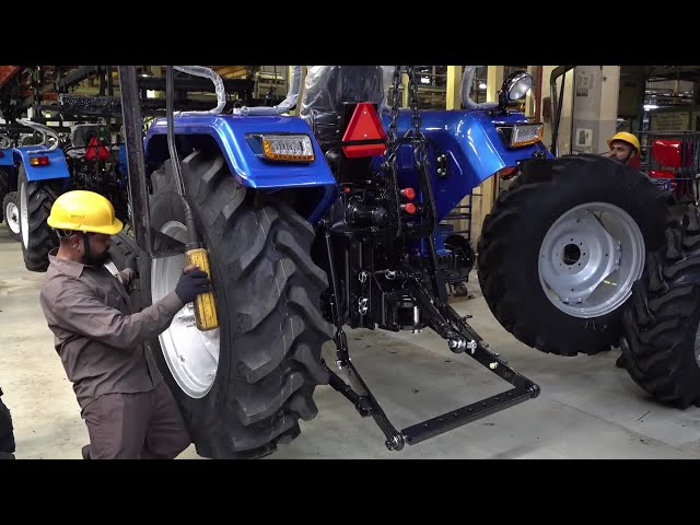 Solis tractors production in India at Sonalika agricultural machinery plant