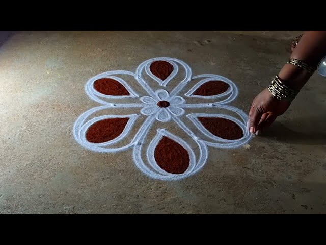 Mahashivratri special🌹 flowers kolam🌹3*2 maasi madham 🌹special kolam🌹diyapandaga muggulu