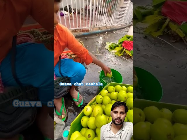 Guava chat mashala : #streetfood #fruit #satisfying