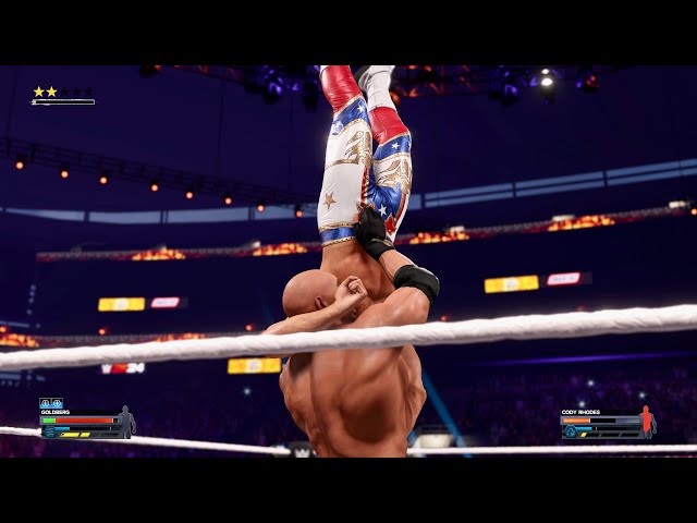 WWE 2K24 - Goldberg vs. Cody Rhodes for 24/7 Championship in 4K #wwe #WWE2K24 #PS5