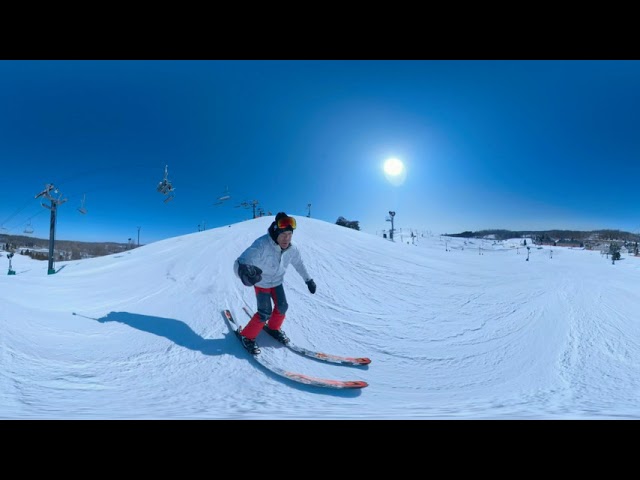 Mt. Brighton 360 with Brodie, "Grizzly" ski run.