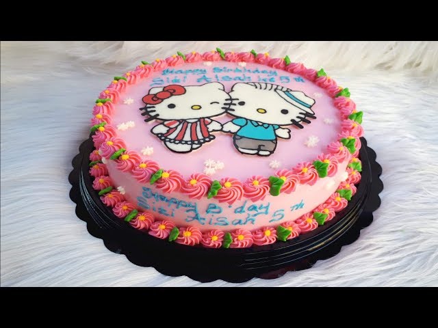 Cara Menghias Kue Ulang Tahun Hello kitty