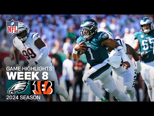 Philadelphia Eagles vs. Cincinnati Bengals | 2024 Week 8 Game Highlights