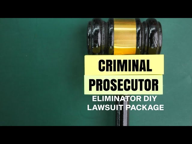 STOPPING THE COURT 101 PT-2: CRIMINAL PROSECUTOR DIY LAWSUIT