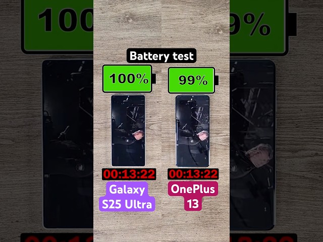 Samsung Galaxy S25 Ultra vs OnePlus 13 battery test!