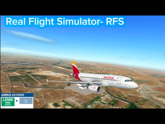 Iberia Airbus A319 Takeoff from Madrid Barajas | Flight Simulation