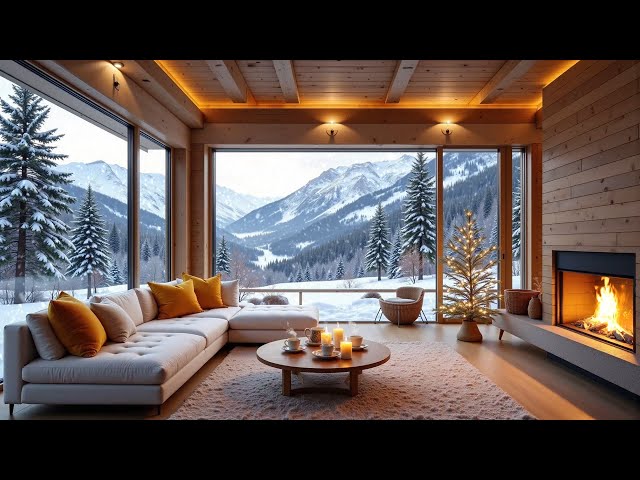 Relaxing Piano Music and Cozy Fireplace, Deep Quiet Atmosphere Perfect for Inner Peace