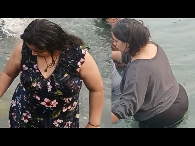 Ganga Snan 2025 | Holy Bathing | Desi Bhabhi Bathing | Simaria Ghat Snan Part 11 #gangasnan