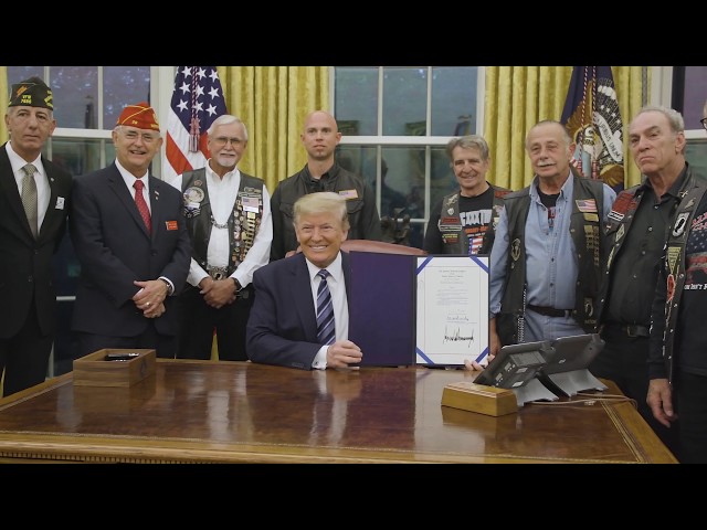 President Trump Signs National POW-MIA Act