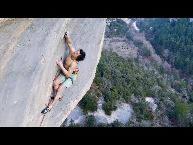 World's Hardest Flash - Adam Ondra Climbs 5.15 (9a+) First Try