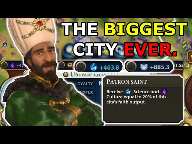 I Built The Biggest City EVER in Multiplayer Civ 6!