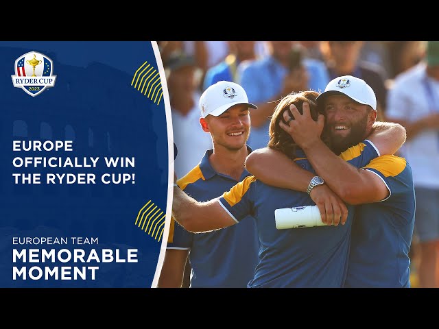 Europe's Official Winning Moment! | 2023 Ryder Cup