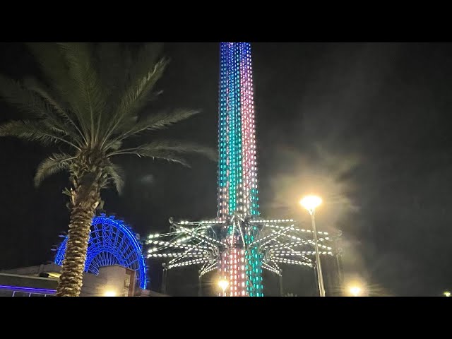 florida's Orlando's star flyer  at night!