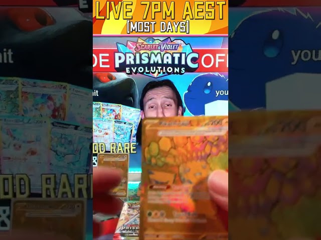 We Hit The Golden Pikachu From Prismatic Evolutions! #shorts