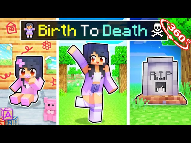 Aphmau's BIRTH to DEATH In Minecraft! 360°