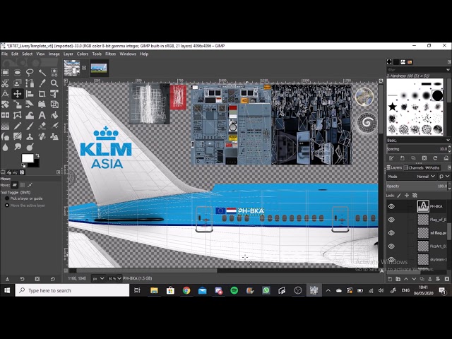 LIVERY MAKING #26 | KLM ASIA B787 | TIME-LAPSE | RFS