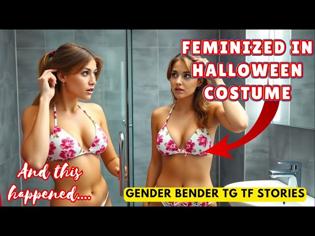 Gender Bender Stories | FEMINIZED IN COSTUME | TG TF | MTF | Genderswap | body swap | Male to female