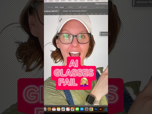 🤣 When AI Tackles Glasses Glare: A Comedy of Errors #short #shorts #fail