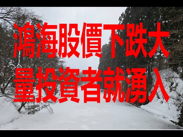 2月9日！鴻海股價下跌大量投資者就湧入！