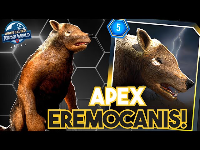 New Eremocanis Apex: FIRST LOOK! Jurassic World Alive beta