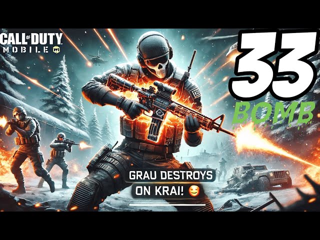 Insane Grau Domination on Krai map Gameplay CODM BR